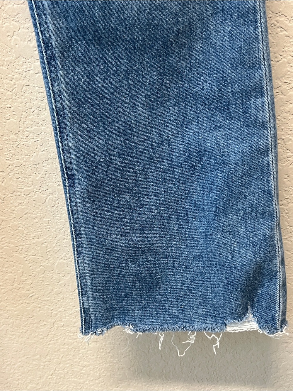 PAIGE Colette High Rise Crop Flare Raw Hem Jeans Light Wash Size 30 - Picture 5 of 16